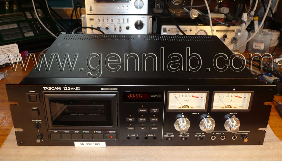 TASCAM 122mkIII. Front. Ready for tests. TASCAM 122mkIII. Front. Ready for tests.